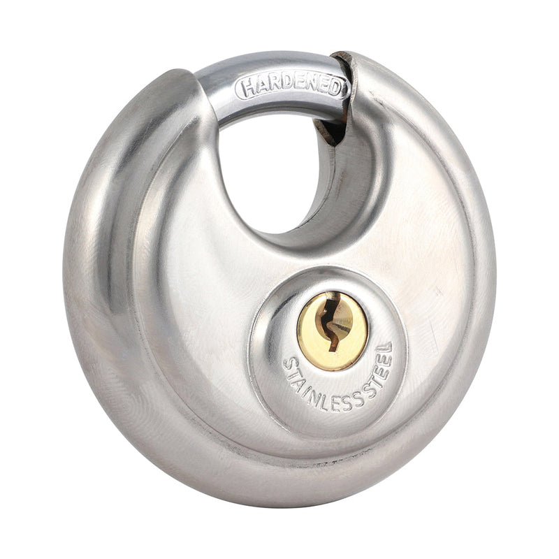 Disc Padlock - A2 Stainless Steel - 70mm