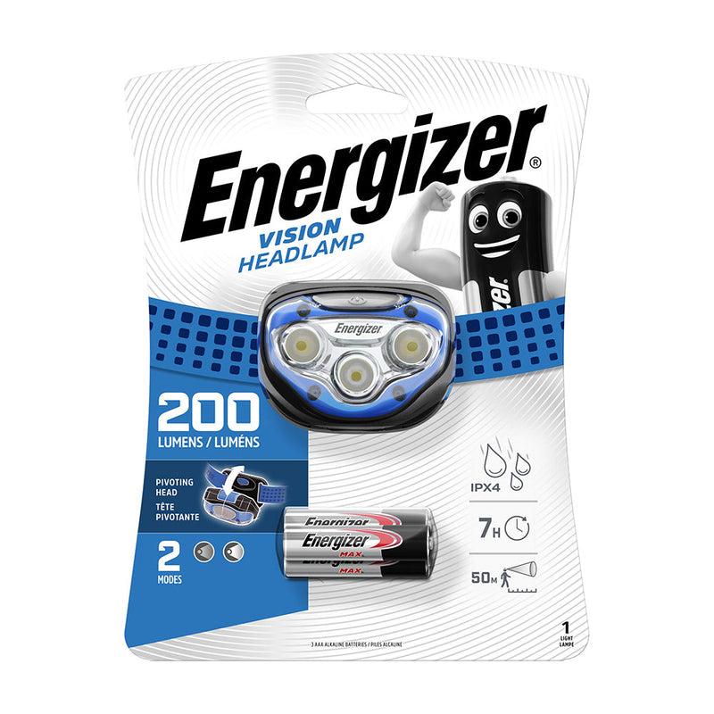 Energizer® LED Vision Headlamp - 200 Lumen - Blue / 200 Lumen