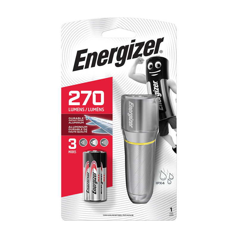 Energizer® LED Vision HD Metal Handheld Torch - 270 Lumen