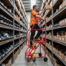 Extra Wide Industrial Stairs – 300kg – 700mm Wide Platform – Anti-Slip Steel Warehouse Steps