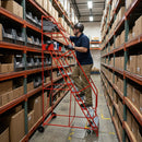Extra Wide Industrial Stairs – 300kg – 700mm Wide Platform – Anti-Slip Steel Warehouse Steps