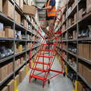 Extra Wide Industrial Stairs – 300kg – 700mm Wide Platform – Anti-Slip Steel Warehouse Steps