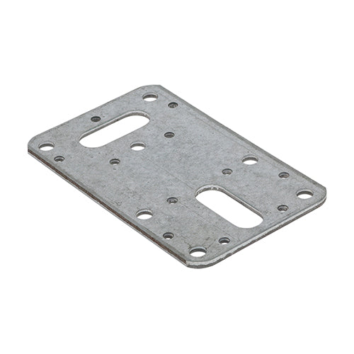 Flat Connector Plates - Galvanised - 62 x 100