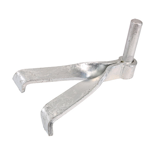 Gate Hooks To Build - Single Brick - Hot Dipped Galvanised - 16mm