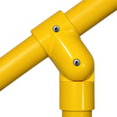 GRP Universal 3 Way Connector – Yellow, Adjustable for 50mm Handrail Tube