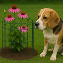 Premium Garden Border Fence – Green Arch Top Coated Steel