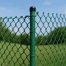 Green Coated Chain Link Fence – 900mm Height, Galvanised Steel, 25m Roll - 50mm hole size