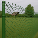 Green PVC Coated Chain Link Fence Heavy Duty – 2400mm (8ft) Galvanized Steel Roll