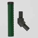 Galvanized Green Coated Crank Fitting – Steel Bracket for Fencing Post Systems