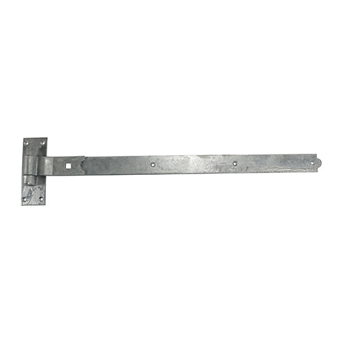 Pair of Cranked Band & Hook On Plates - Hot Dipped Galvanised - 600mm