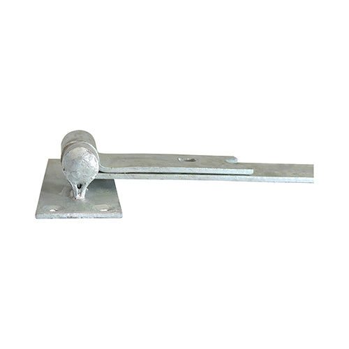 Pair of Straight Band & Hook On Plates - Hot Dipped Galvanised - 250mm