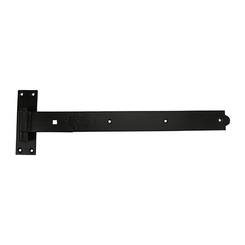 Pair of Straight Band & Hook On Plates - Black - 600mm