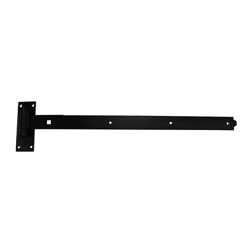 Pair of Straight Band & Hook On Plates - Black - 750mm