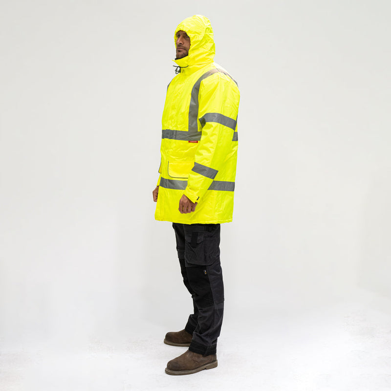 Hi-Visibility Parka Jacket - Yellow - XXX Large