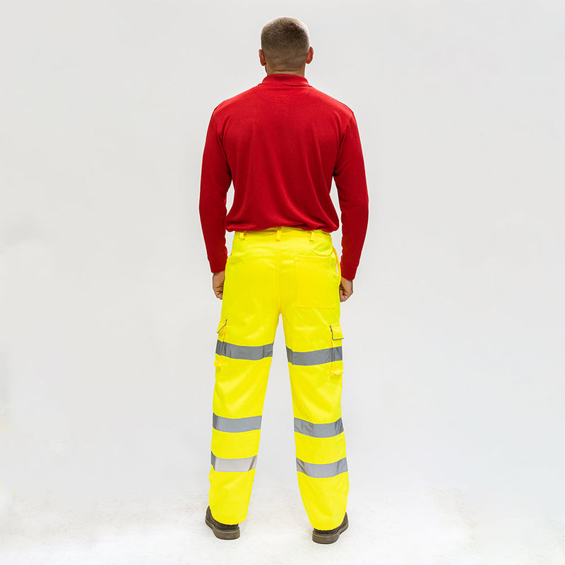 Hi-Visibility Executive Trousers - Yellow - XXX Large