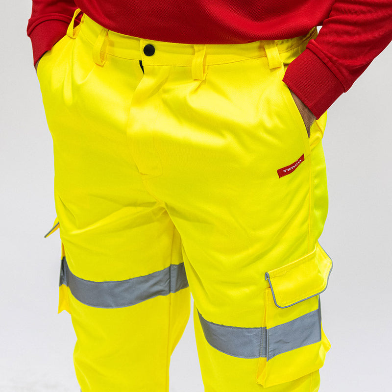 Hi-Visibility Executive Trousers - Yellow - XXX Large