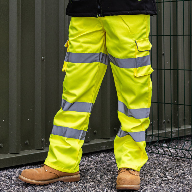 Hi-Visibility Executive Trousers - Yellow - XXX Large