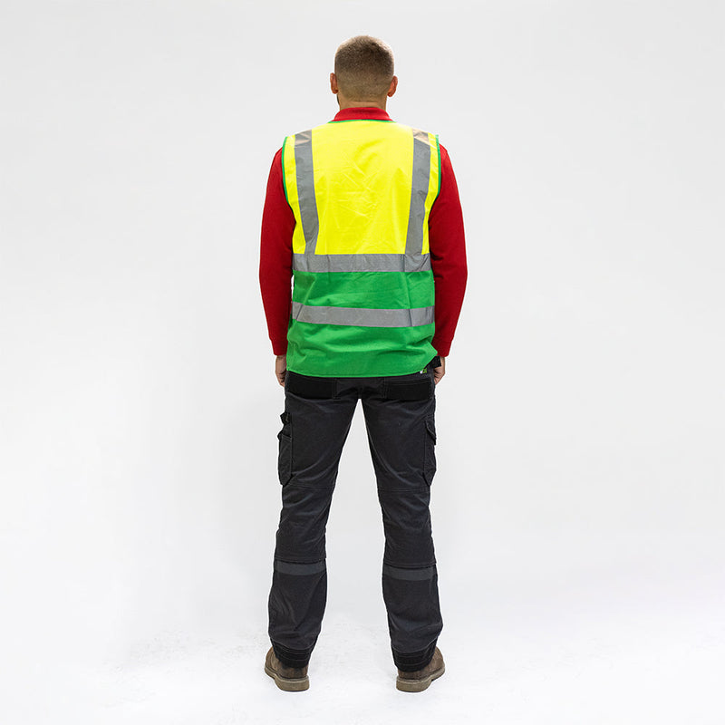 Hi-Visibility Executive Vest - Yellow & Green - Medium