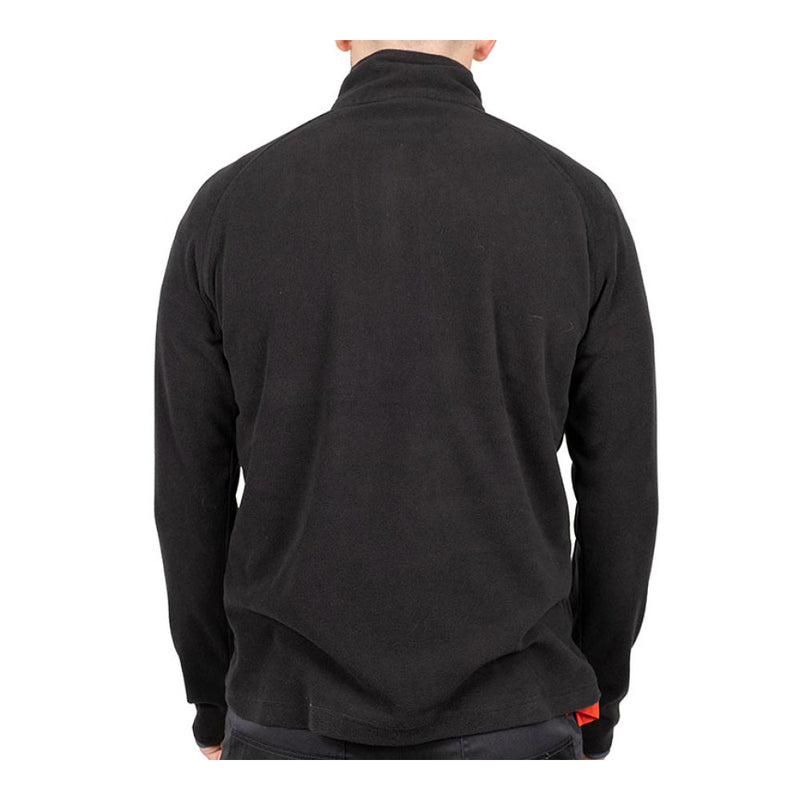 Half Zip Overhead Fleece -Black - X Large