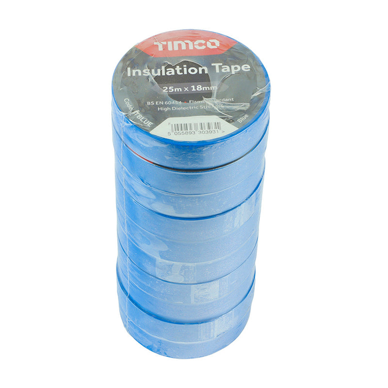 PVC Insulation Tape - Blue - 25m x 18mm