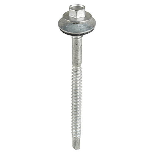Metal Construction Composite Panel Screws - Hex - EPDM Washer - Self-Drilling - Exterior - Silver Organic - 5.5/6.3 x 115