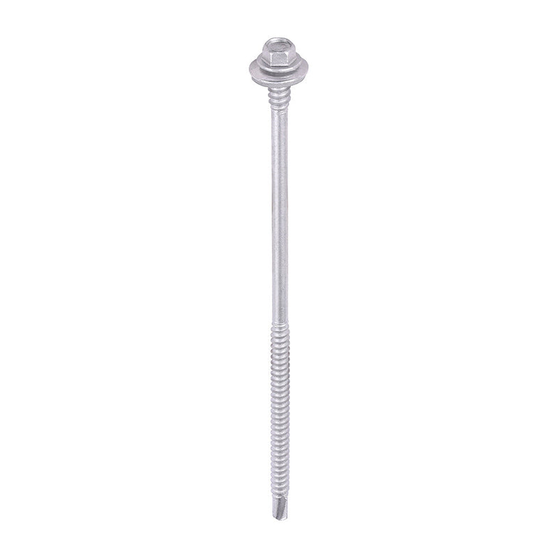 Metal Construction Composite Panel Screws - Hex - EPDM Washer - Self-Drilling - Exterior - Silver Organic - 5.5/6.3 x 150