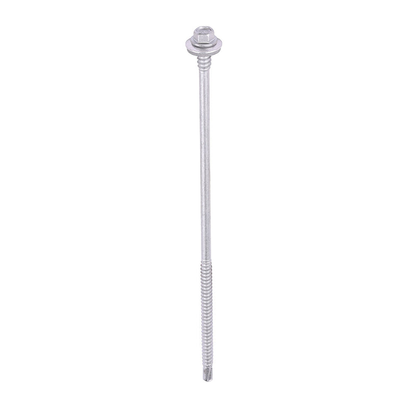 Metal Construction Composite Panel Screws - Hex - EPDM Washer - Self-Drilling - Exterior - Silver Organic - 5.5/6.3 x 180