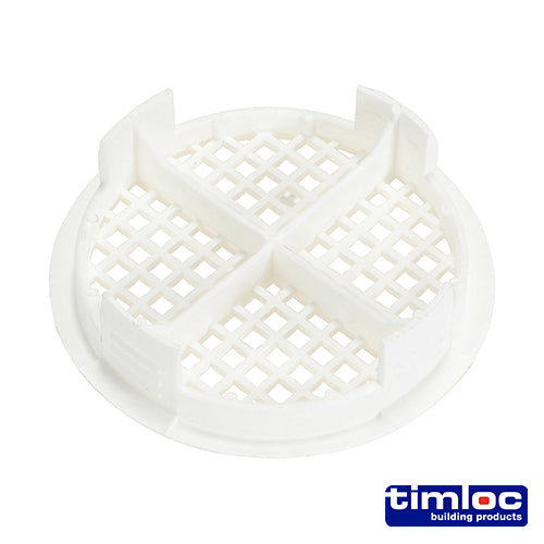 Timloc Push-in Soffit Vent - White - 1140 - 70mm