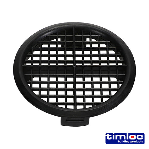 Timloc Push-in Soffit Vent - Black - 1141 - 70mm