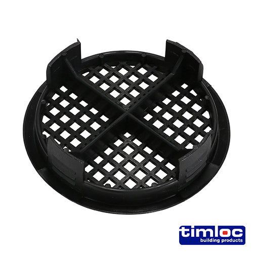 Timloc Push-in Soffit Vent - Black - 1141 - 70mm