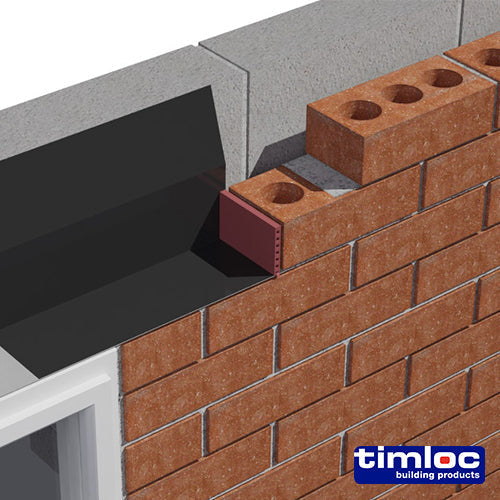 Timloc Cavity Wall Weep Vent - Terracotta - 1143TE - 65 x 10 x 100