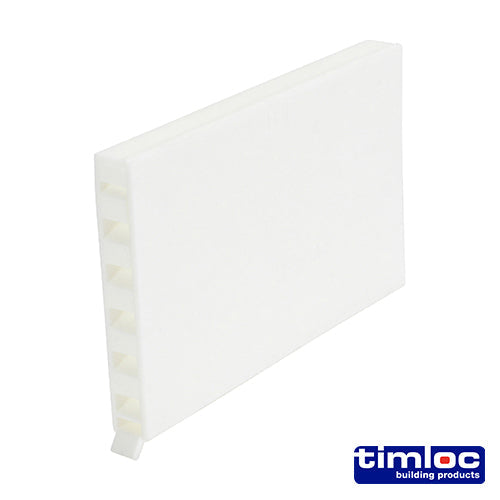 Timloc Cavity Wall Weep Vent - White - 1143WH - 65 x 10 x 100