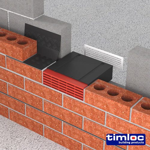 Timloc Airbrick - Plastic - Black - 1201ABBL - 215 x 69 x 60