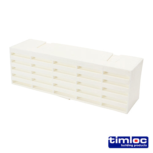Timloc Airbrick - Plastic - White - 1201ABWH - 215 x 69 x 60