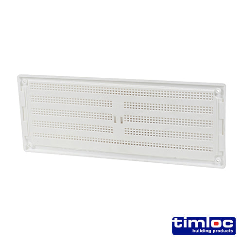 Timloc Internal Plastic Hit and Miss Louvre Grille Vent - White - 1208W - 260 x 104