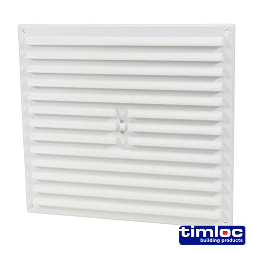 Timloc Internal Plastic Hit and Miss Louvre Grille Vent - White - 1210W - 260 x 235