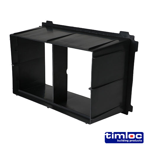 Timloc Through-Wall Cavity Sleeve Extension - Black - 1237 - 229 x 76
