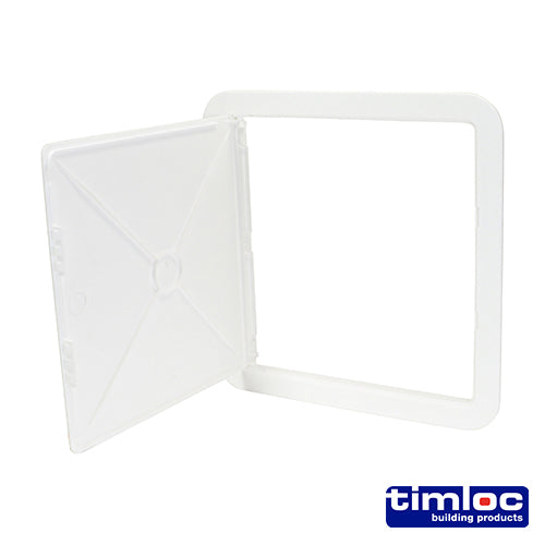 Timloc Access Panel - Plastic - Hinged - White - AP300 - 305 x 305