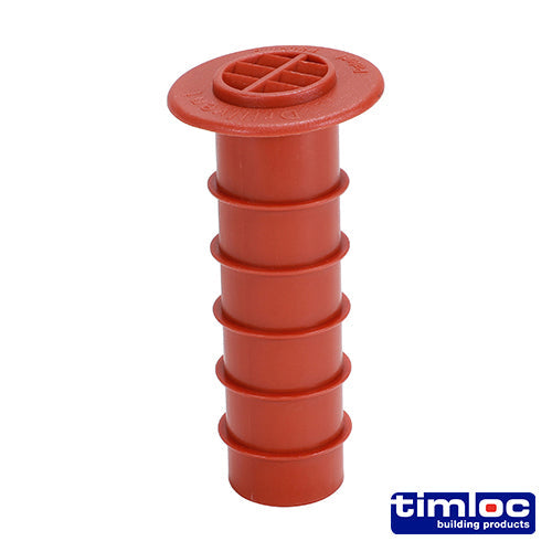 Timloc Cavity Wall Drill Vent - Terracotta - DV3 - 80mm