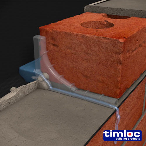 Timloc Invisiweep Wall Weep - Terracotta - IW50TE - 65 x 10 x 102