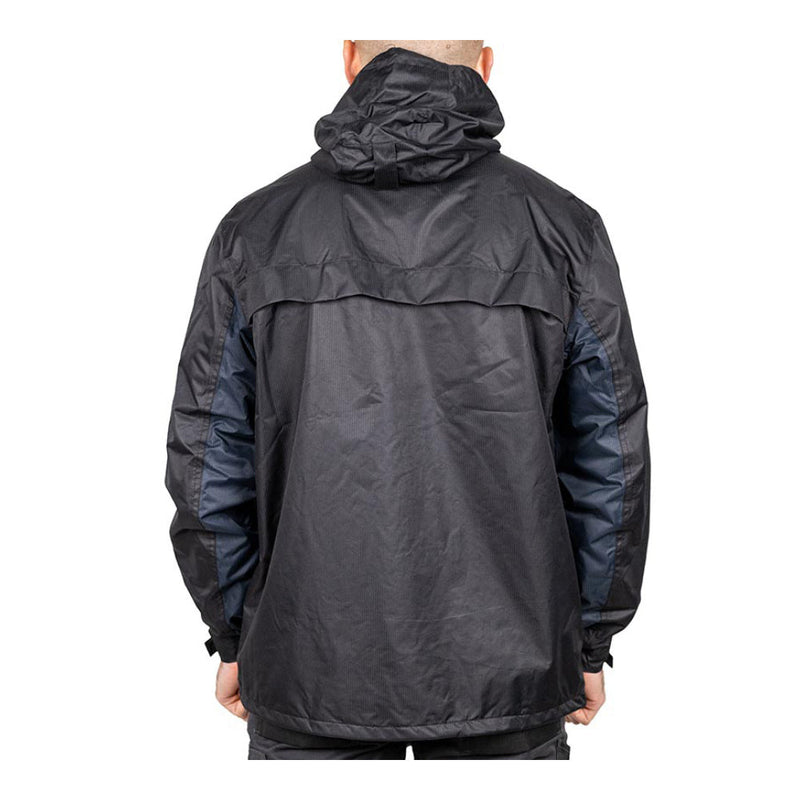 Waterproof Lined Rain Jacket - Black - Medium