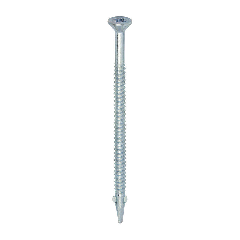 Metal Construction Timber to Light Section Screws - Countersunk - Wing-Tip - Self-Drilling - Zinc - 5.5 x 100