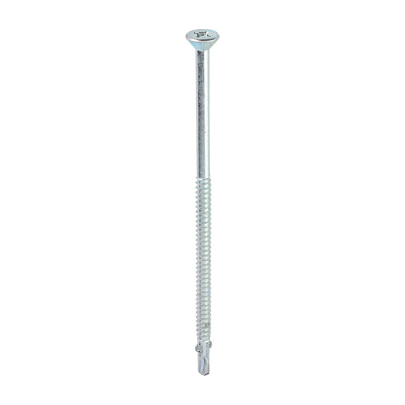 Metal Construction Timber to Light Section Screws - Countersunk - Wing-Tip - Self-Drilling - Zinc - 5.5 x 130