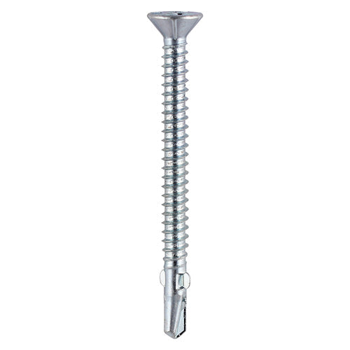 Metal Construction Timber to Light Section Screws - Countersunk - Wing-Tip - Self-Drilling - Zinc - 5.5 x 150