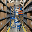 Lightweight Warehouse Steps – 300kg Capacity – 17kg – Anti-Slip Platform – Steel Safety Steps