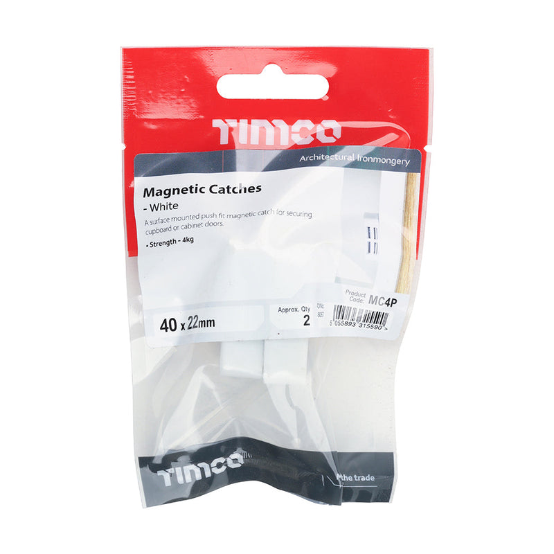 Magnetic Catches - White - 4kg