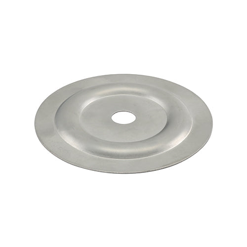 Large Metal Insulation Discs - Galvanised - 70mm