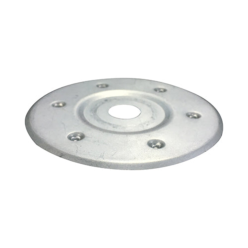 Large Metal Insulation Discs - Galvanised - 85mm