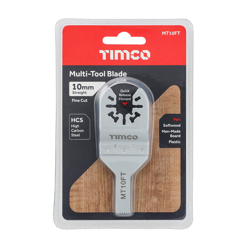 Multi-Tool Blade - Straight Fine - For Wood - 10mm