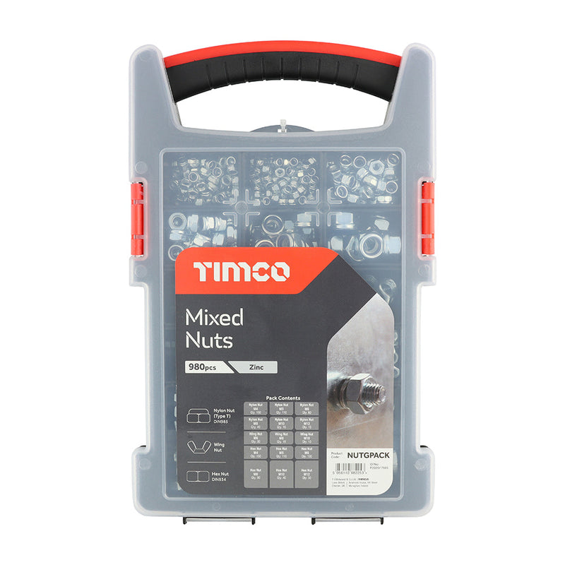 Mixed Nuts Grab Pack - Zinc - 980pcs